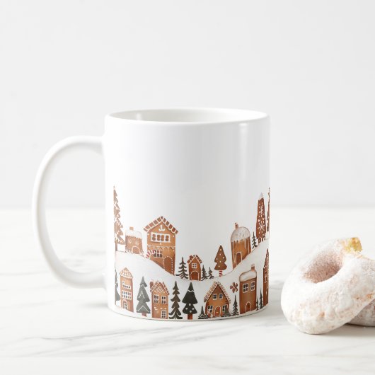 ジンジャーブレッド クリスマスタウンマグ コーヒーマグカップ (ドーナツ)