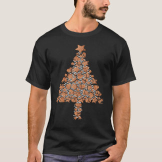 ジンジャーブレッド クリスマスツリー ダストレス加工 Tシャツ