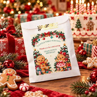 ジンジャーブレッド クリスマス バースデー パーティー 景品 袋