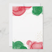 ジンジャーブレッド | クリスマス ベイビー シャワー 招待状 (裏面)