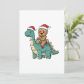 ジンジャーブレッド サンタの恐竜乗り物 クリスマス セーブザデート (スタンド正面)