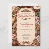 ジンジャーブレッド・シックスティーン・パーティー 招待状 (正面)