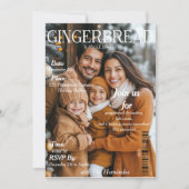 ジンジャーブレッド&ジンジャーブッシュパーティー雑誌表紙 招待状 (正面)