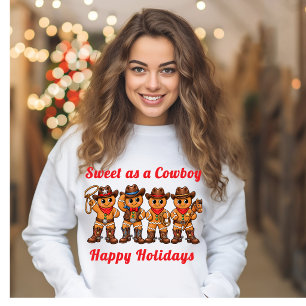 ジンジャーブレッド スイートカウボーイ クリスマス クッキーTシャツ トライブレンドTシャツ