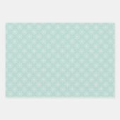 ジンジャーブレッド&スノーフレークのギフトラップ ラッピングペーパーシート (正面3)