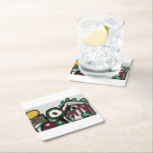 ジンジャーブレッド・ハウス喜び愛 スクエアペーパーコースター (インサイチュ)