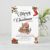 ジンジャーブレッド | メリークリスマスパーティ 招待状 (スタンド正面)