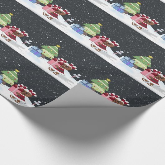 ジンジャーブレッド ラッピングペーパー (角)