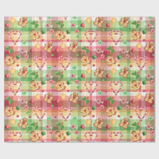 ジンジャーブレッド ラッピングペーパー (フラット)