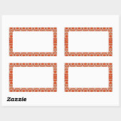 ジンジャーブレッド レクタングル マット ステッカー (シート)