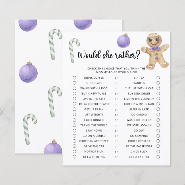 ジンジャーブレッド – 彼女はむしろゲームをする (正面/裏面)