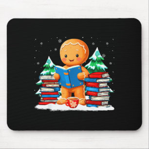 ジンジャーブレッド 読書 本 司書 メリークリスマス マウスパッド