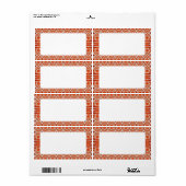 ジンジャーブレッド 2"x3.75" ラベル (フルシート)