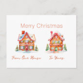 ジンジャーブレッド「From Our House」クリスマスポストカード シーズンポストカード (正面)