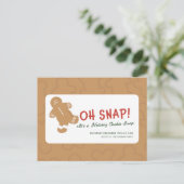 ジンジャーブレッド "Oh Snap!" ホリデークッキー交換会 ポストカード (スタンド正面)