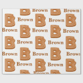 ジンジャーブレッドBクリスマス ラッピングペーパー (フラット)