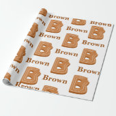 ジンジャーブレッドBクリスマス ラッピングペーパー (アンロールド)