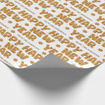 ジンジャーブレッドChristmas Cookie名前をカスタムする新年 ラッピングペーパー<br><div class="desc">あなたの休日のギフトラッピングを特別に私たちのジンガーブレッドクリスマスクッキーを使用して特別なラッピング紙をパーソナライズされたあなたのためだけに！今カスタマイズ季のプレゼントに個人touchを追加するために、あなたの名前と。</div>