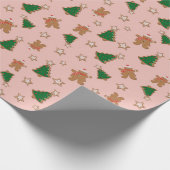 ジンジャーブレッドChristmas Cookie ラッピングペーパー (角)
