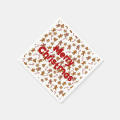 ジンジャーブレッドCookieとキャンディカン スタンダードカクテルナプキン (角)