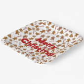 ジンジャーブレッドCookieとキャンディカン ペーパープレート (傾斜あり)