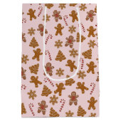 ジンジャーブレッドCookieとキャンディカン ミディアムペーパーバッグ (裏面)