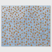 ジンジャーブレッドCookieとキャンディカン ラッピングペーパー (フラット)