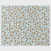 ジンジャーブレッドCookieとキャンディカン ラッピングペーパー (フラット)