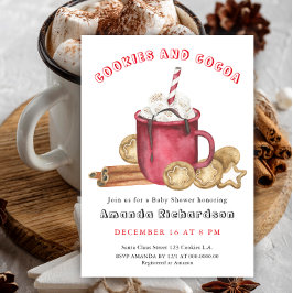 ジンジャーブレッドCookieとココアベビーシャワー 招待状