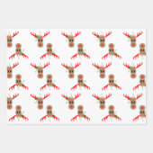 ジンジャーブレッドCookieと各種ギフトラップシート ラッピングペーパーシート (正面3)