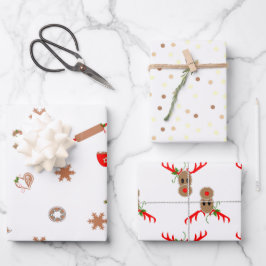 ジンジャーブレッドCookieと各種ギフトラップシート ラッピングペーパーシート