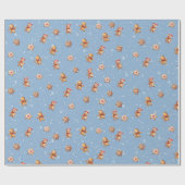 ジンジャーブレッドCookieと雪片 ラッピングペーパー (フラット)