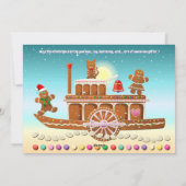 ジンジャーブレッドCookieのクリスマスパーティー シーズンカード (裏面)