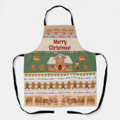 ジンジャーブレッドCookieクリスマスパーティー エプロン (正面)