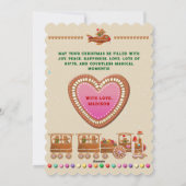 ジンジャーブレッドCookieクリスマスパーティー シーズンカード (裏面)