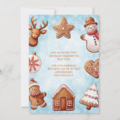 ジンジャーブレッドCookieクリスマスパーティー 招待状 (裏面)