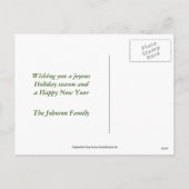 ジンジャーブレッドCookieクリスマスフォトポストカード シーズンポストカード (裏面)