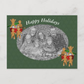 ジンジャーブレッドCookieクリスマスフォトポストカード シーズンポストカード (正面)