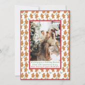 ジンジャーブレッドCookieクリスマスホリデーフォトカード シーズンカード (正面)