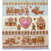 ジンジャーブレッドCookieシャワーカーテン シャワーカーテン (正面)