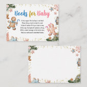 ジンジャーブレッドCookieジェンダーがベビー用の本を明らかにする エンクロージャーカード (正面/裏面)