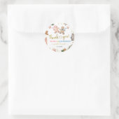 ジンジャーブレッドCookieジェンダー表示メッセージカード ラウンドシール (バッグ)