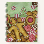 ジンジャーブレッドCookieデザートレシピブック ノートブック (正面)