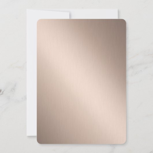 ジンジャーブレッドCookieドリンク軽いバラゴールドクリスマス 招待状 (裏面)