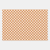 ジンジャーブレッドCookieパターンかわいいホリデークリスマス ラッピングペーパーシート (正面3)