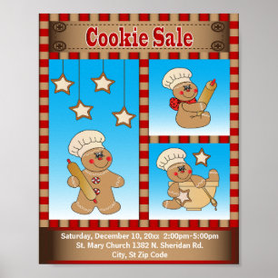 ジンジャーブレッドCookieベイクセールのお知らせ ポスター