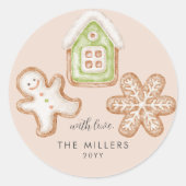 ジンジャーブレッドCookieベーキングスピリッツ明モダンるい ラウンドシール (正面)