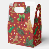 ジンジャーブレッドCookieホリデー切妻愛用ボックス フェイバーボックス (オープン)