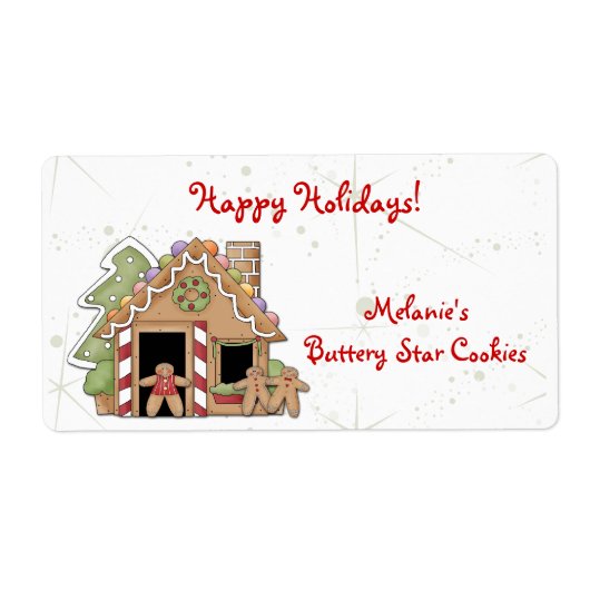 ジンジャーブレッドCookieラベル ラベル (正面)