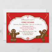 ジンジャーブレッドCookie交換パーティー 招待状 (正面)